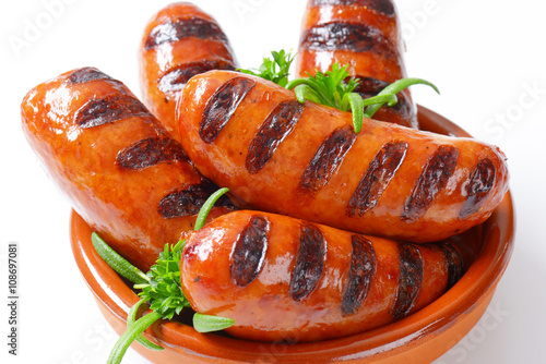 grilled sausages photo