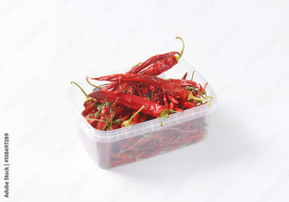 Fototapeta premium Dried Red Chili Peppers