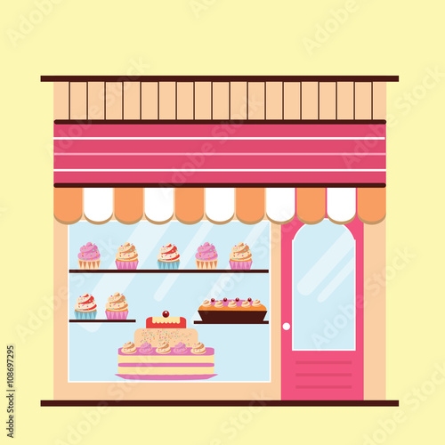 Bakery facade view