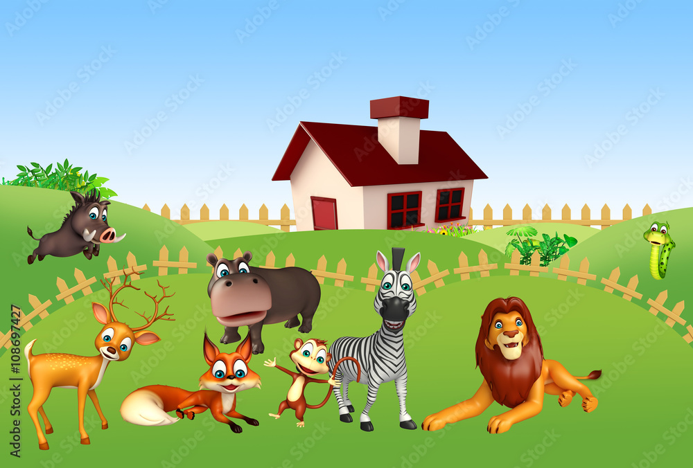 Naklejka premium wild animal