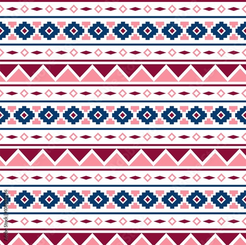 Vector Seamless Tribal Pattern for Textile Design