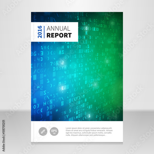 Annual report vector background design template