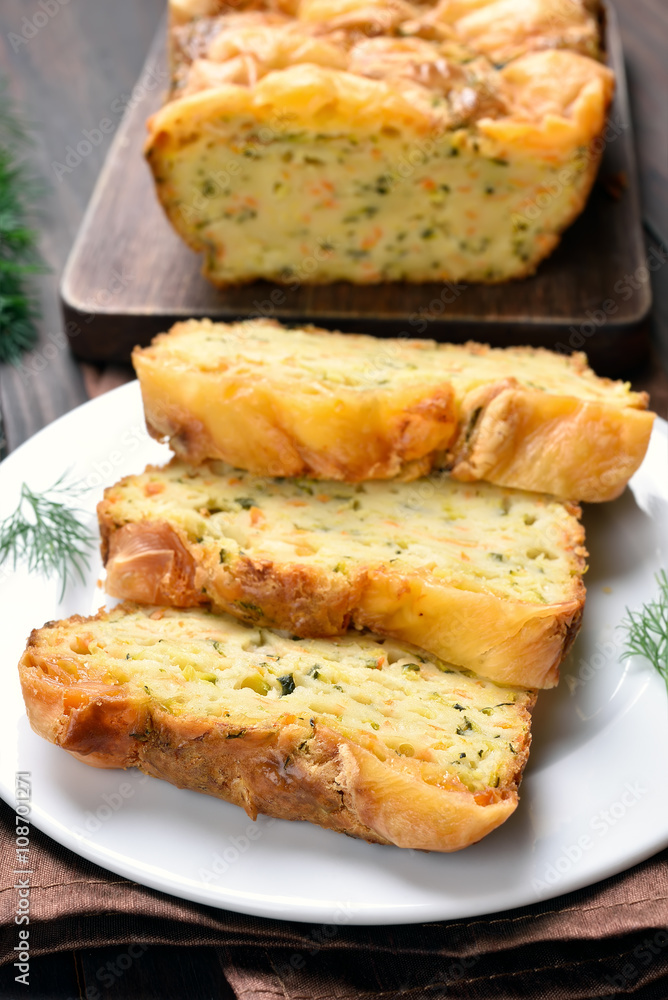 Vegetable moist bread with zucchini Vegetable moist bread with zucchini