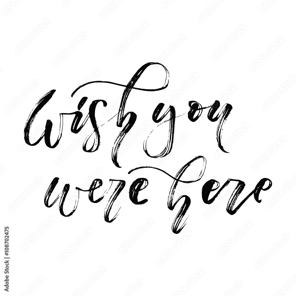 Hand drawn vector lettering. 