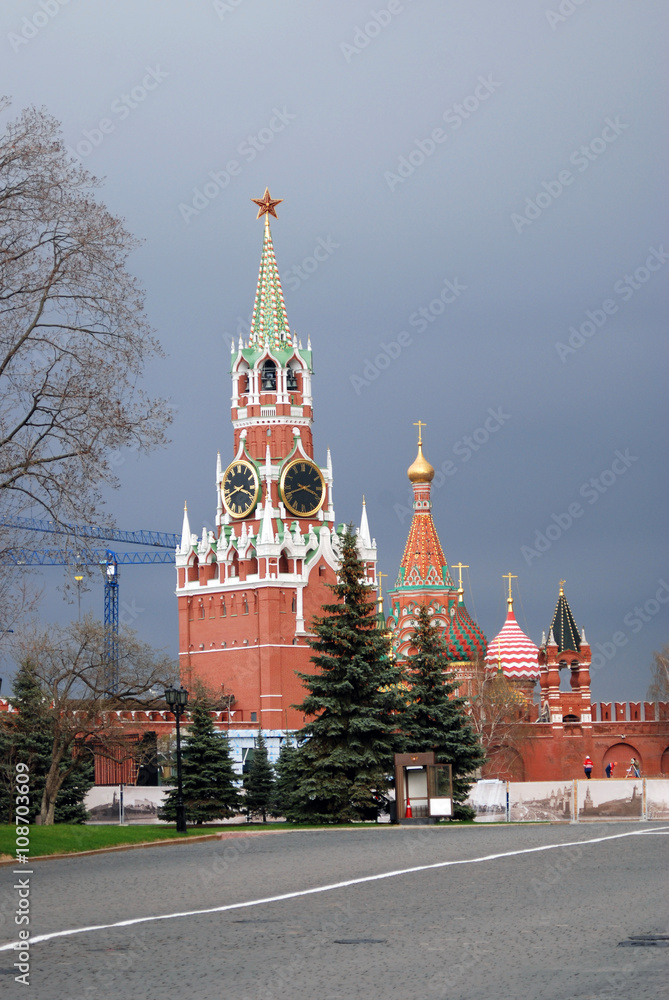 Moscow Kremlin. Color photo.