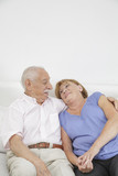 portrait of a loving senior couple