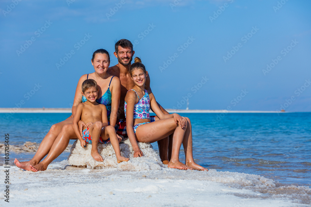 Family at the Dead Sea Family at the Dead Sea