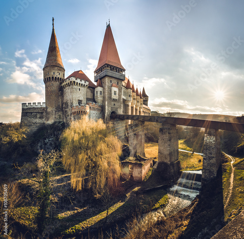 Corvin castle from Hunedoara, Romania, 14th century