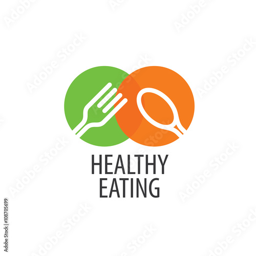 vector logo healthy eating