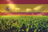 euro 2016 stadium with blending Spain flag