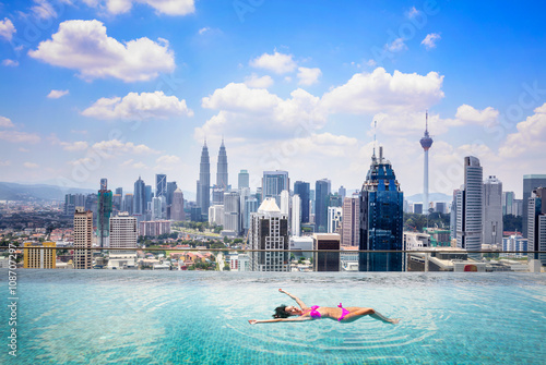 Canvas Print Kuala lumpur skyline