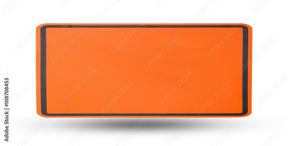 blank sign plate isolated with shadow on white background blank sign plate isolated with shadow on white background