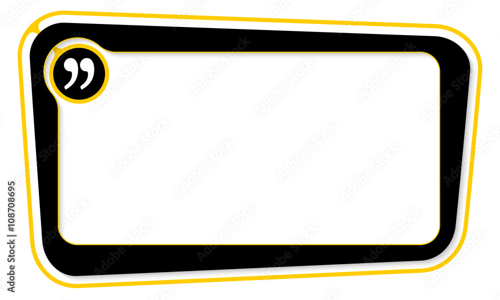 Vector box for your text with quotation mark Vector box for your text with quotation mark