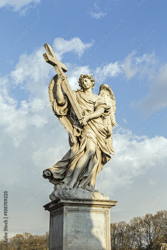 Statue in Ponte Sant'Angelo in Rome, Italy
