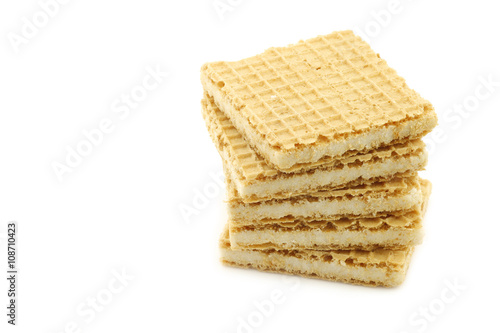 stacked cookies on a white background