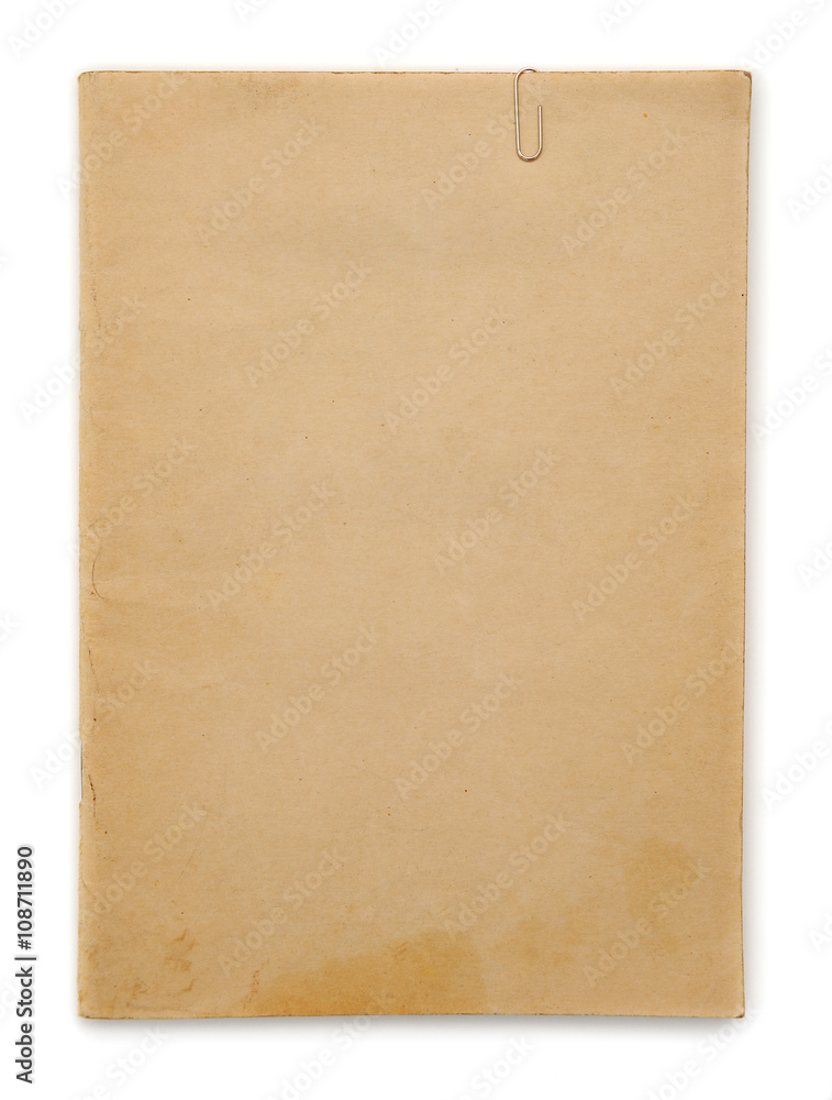 Fototapeta premium Empty old sheet of paper