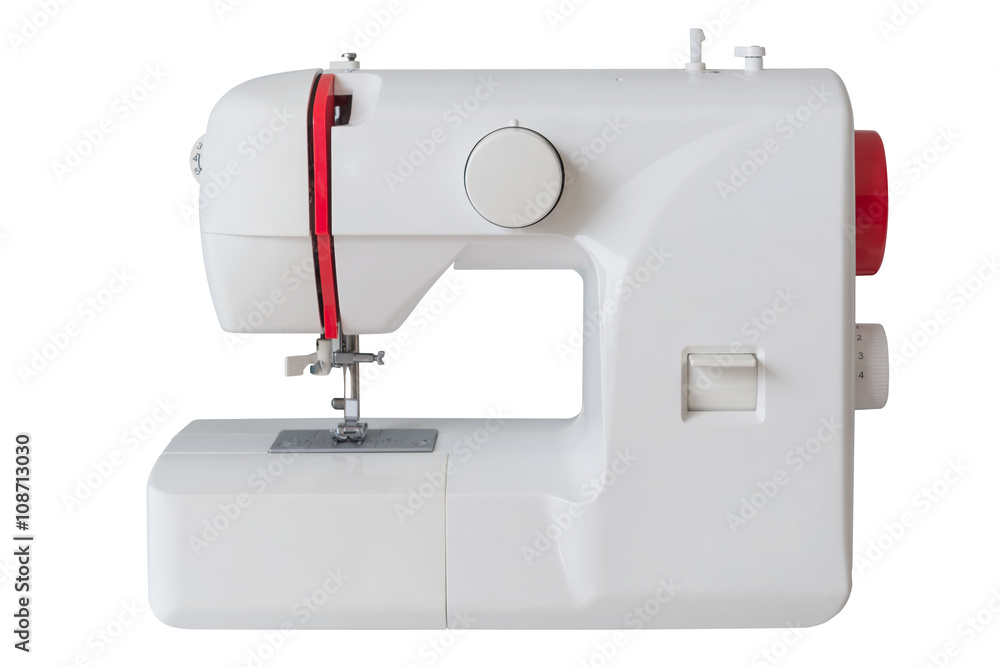 sewing machine isolated on a white background