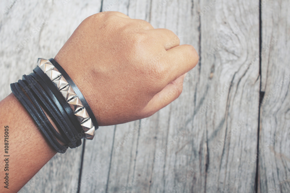 Fototapeta premium Leather bracelet