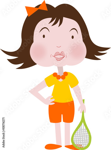 Enfant au tennis