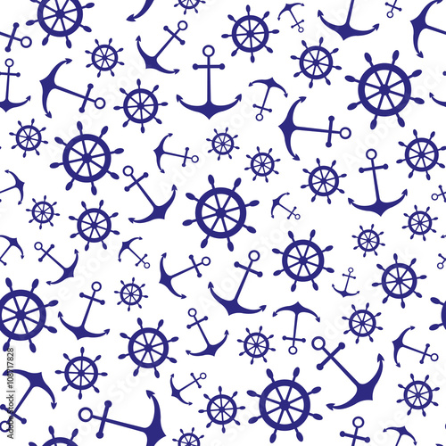 Seamless nautical pattern