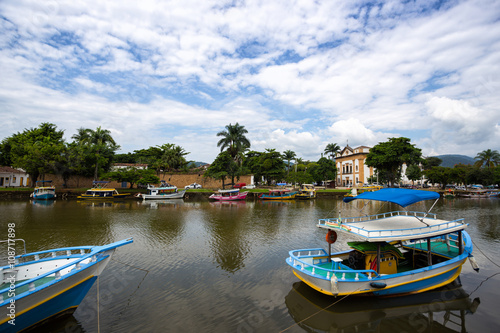 colorful boats Paraty