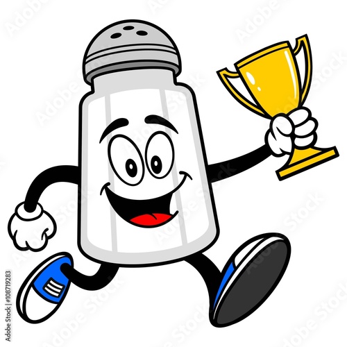 Salt Shaker Running with a Trophy