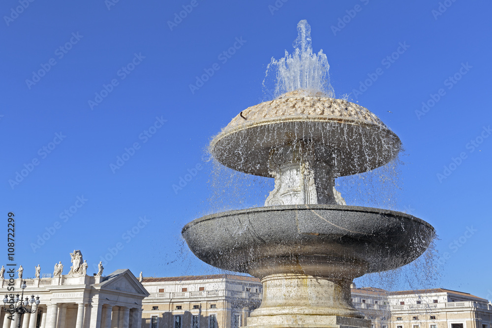 St. Peter's Square in Rome, Italy