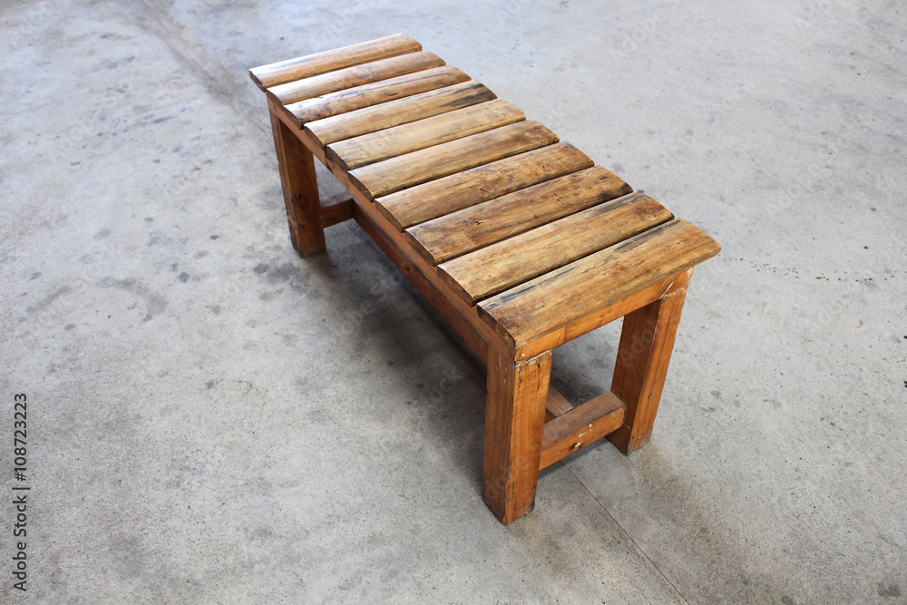 wood chair on concrete background wood chair on concrete background