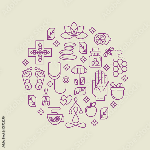 Alternative Medicine vector concept.