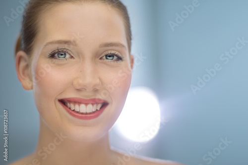 Big smile from an attractive woman