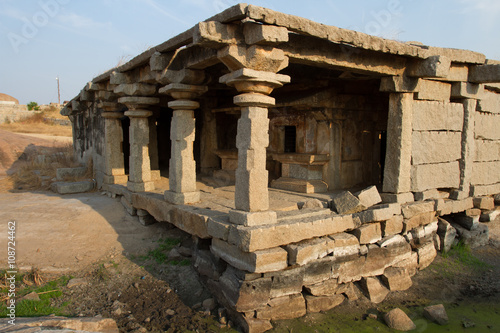 The ruins of the ancient city. Hampi, India. 