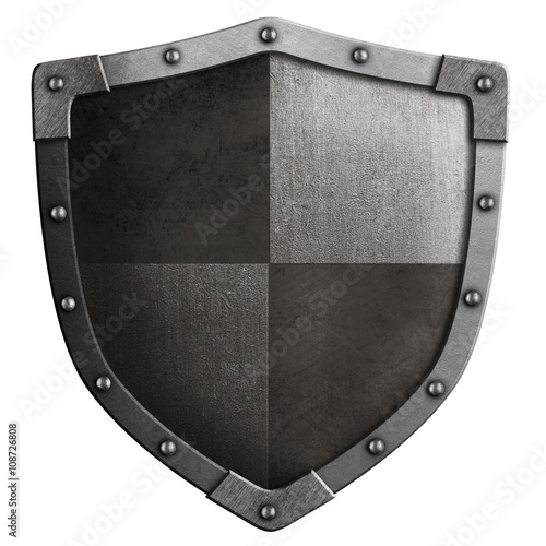 medieval shield 3d illustration isolated