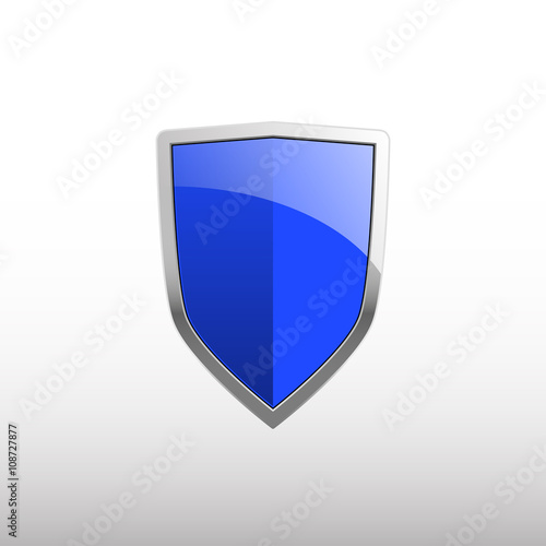 Blue shield illustration