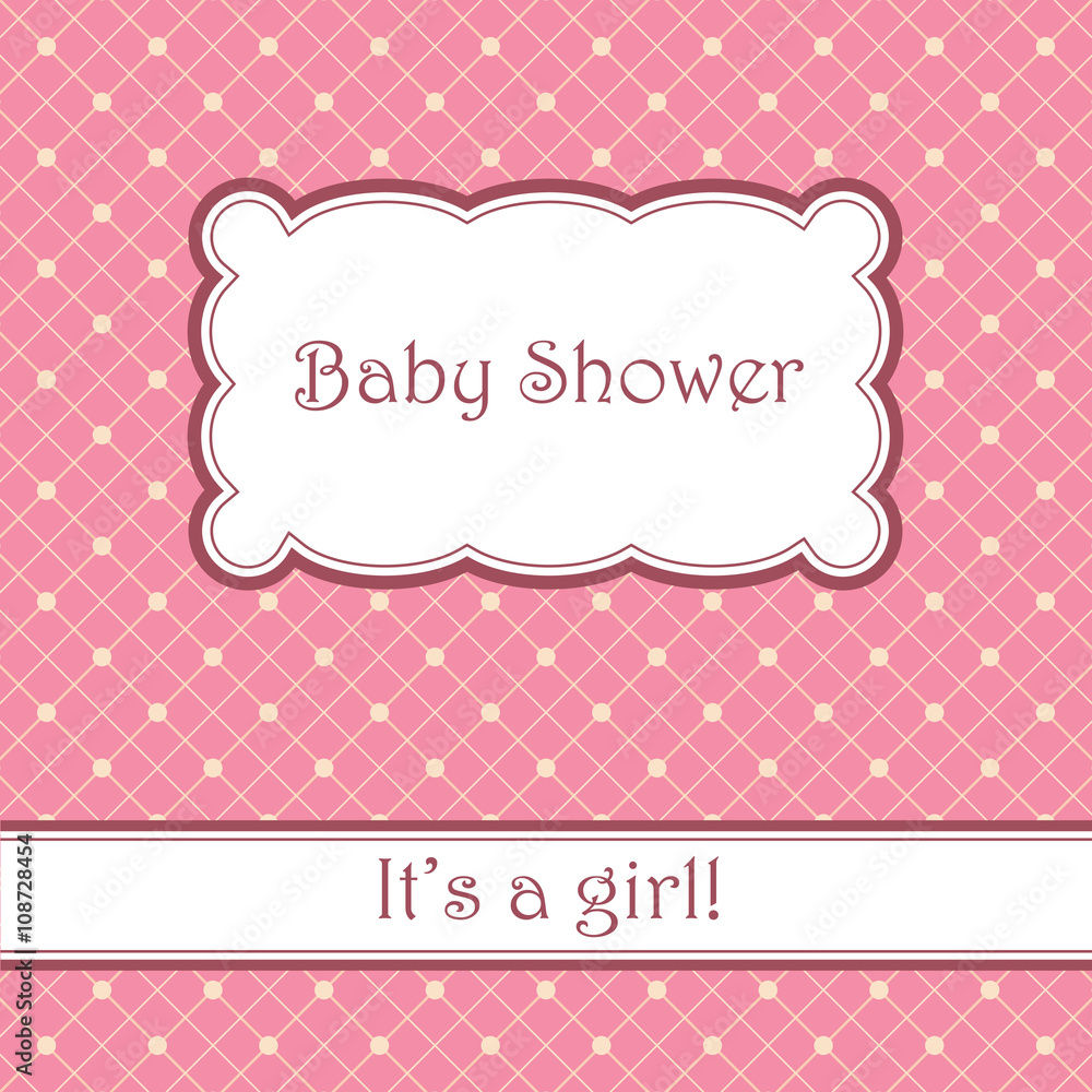 Background with cell pattern baby shower