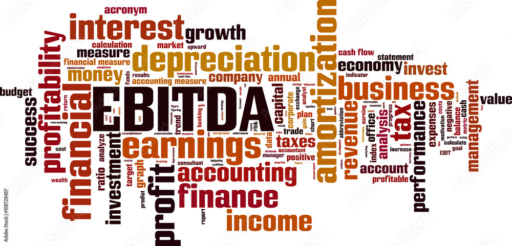 EBITDA word cloud concept. Vector illustration EBITDA word cloud concept. Vector illustration