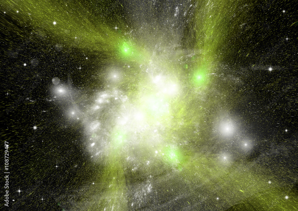 galaxy in a free space galaxy in a free space