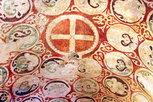 Murals on the ceiling of the church of St. Nicholas, Demre, Turkey