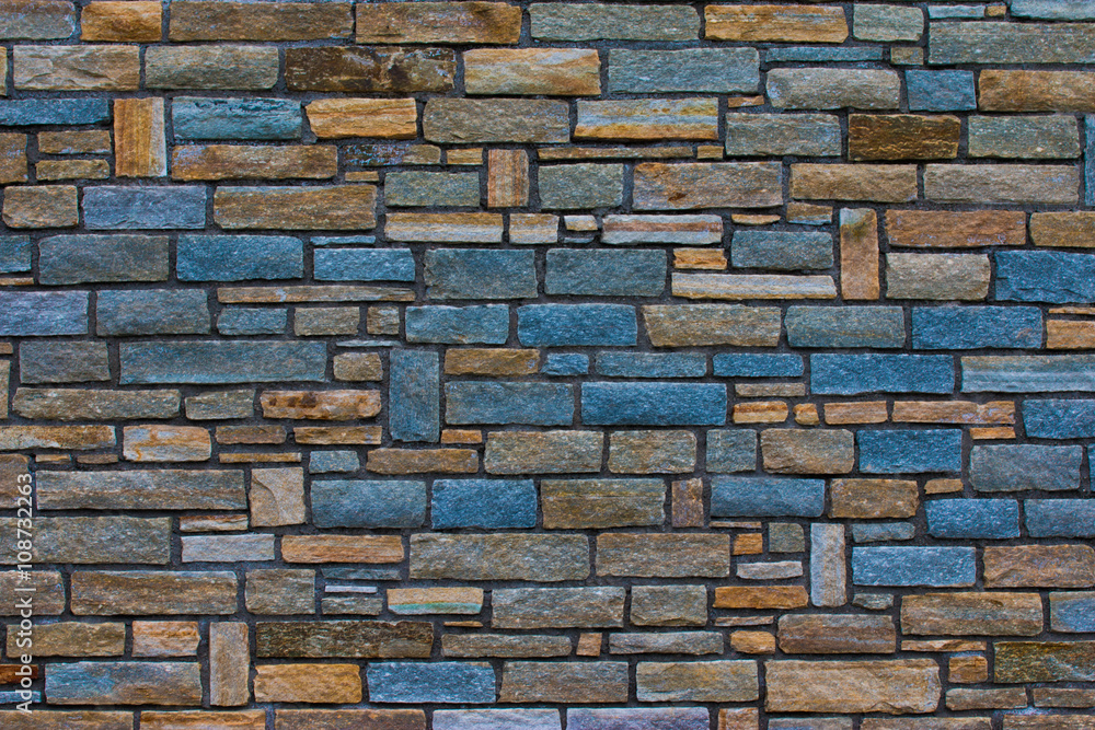 Obraz premium Steinmauer Hintergrundgrafik, farbig