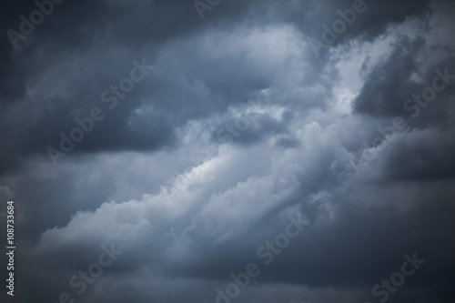 Dark storm clouds before rain