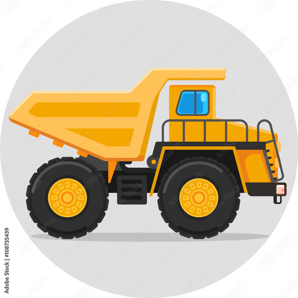 dump truck color icon