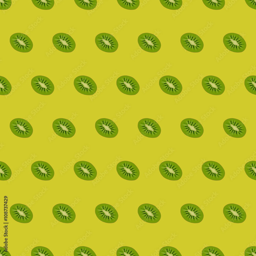 Seamless pattern background kiwi.