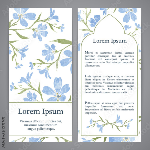Flayers with floral pattern