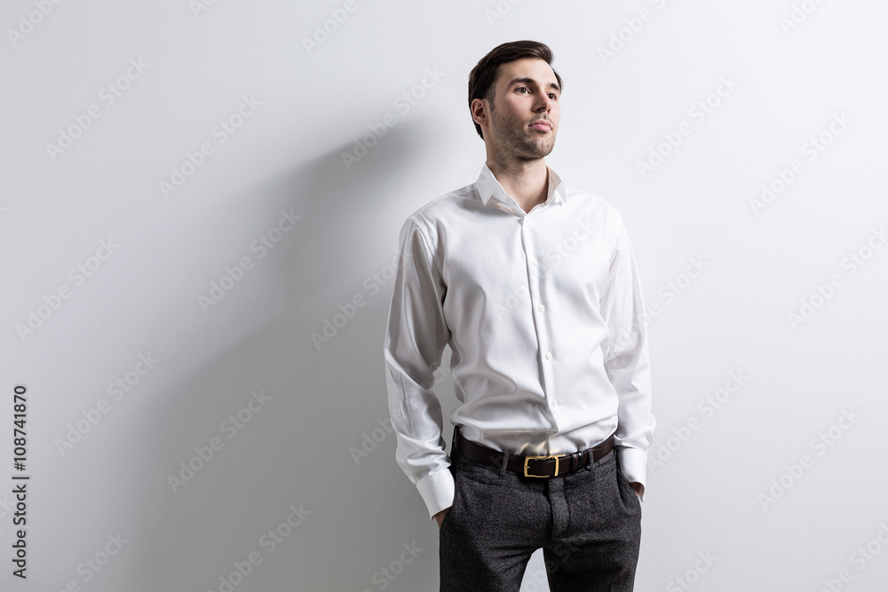Fototapeta premium man with shadow