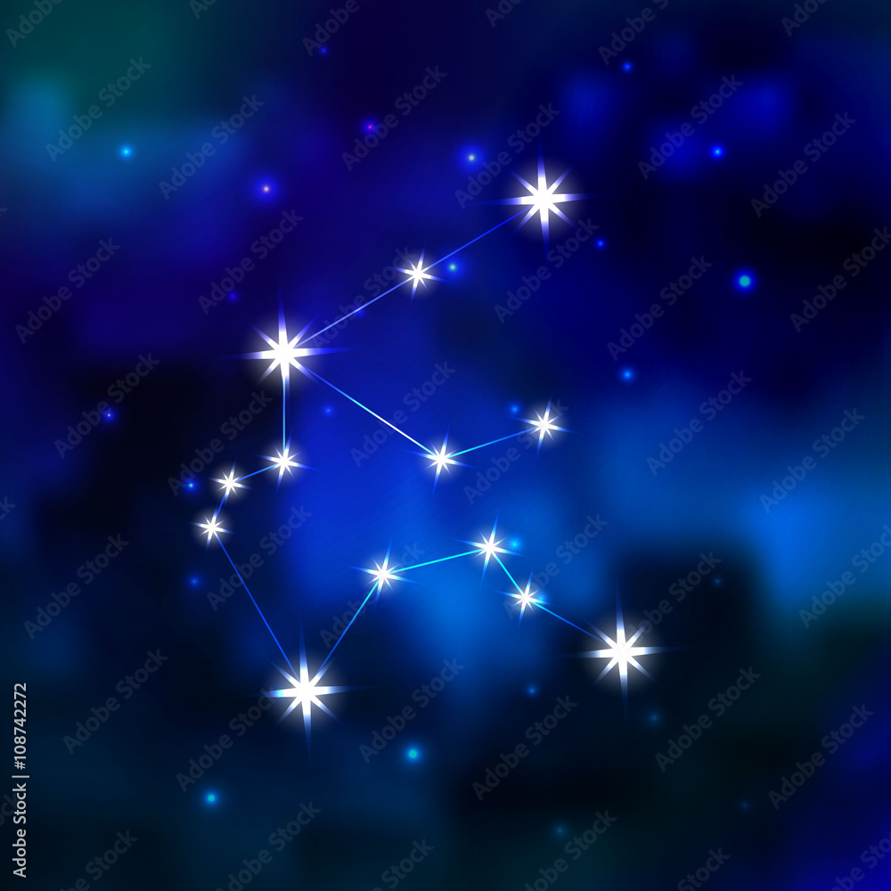 Zodiac constellation in the sky Zodiac constellation in the sky