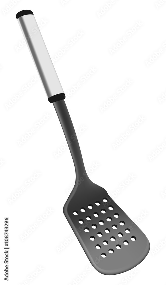 Photorealistic plastic scapula for food