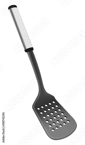 Photorealistic plastic scapula for food