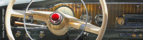 Vintage car dashboard  (fragment)