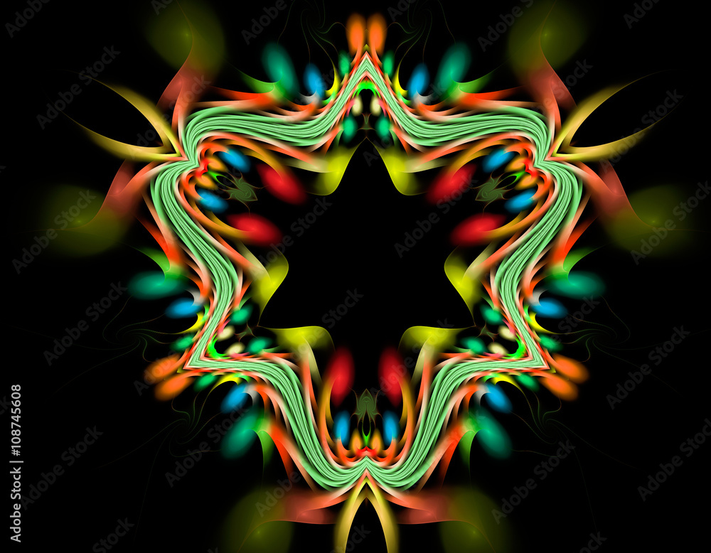 Abstract fractal illustration for creative design Abstract fractal illustration for creative design