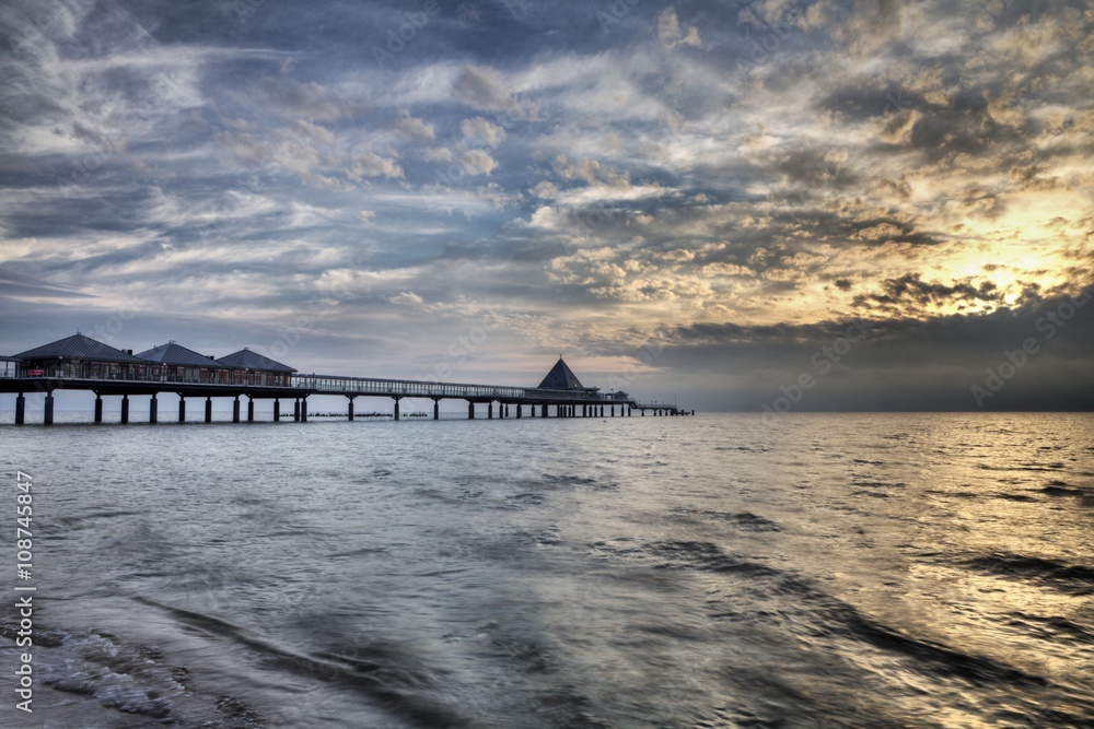 Fototapeta premium Beach in Heringsdorf, Usedom Island in Germany