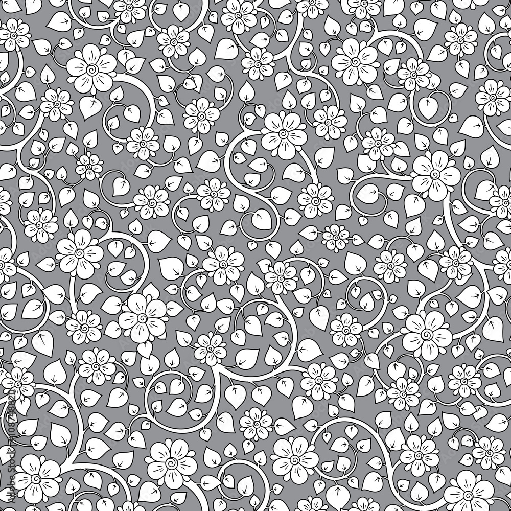Floral seamless texture, endless pattern with flowers. Floral seamless texture, endless pattern with flowers.